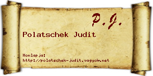 Polatschek Judit névjegykártya